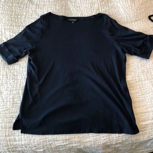 Ralph Lauren Navy Top 2X